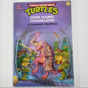 1991 Teenage Mutant Ninja Turtles Code‎ Name: Chameleon Vintage Storybook
